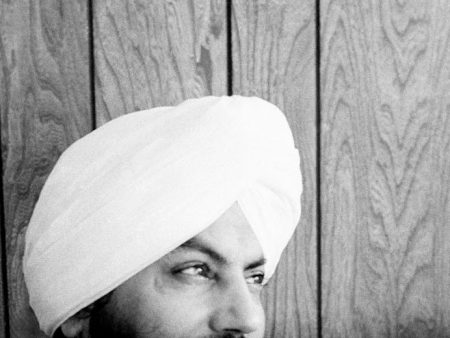 Yogi Bhajan in 1969 at the Sat Nam Barge in New York